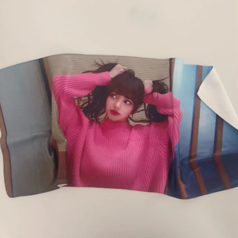 35*75 см Черно-розовая мягкая тряпочка для мытья ванны KILL THIS LOVE Photo Book JISOO LISA ROSE JENNIE высококачественный хлопок LJJ277 - Цвет: LISA 3