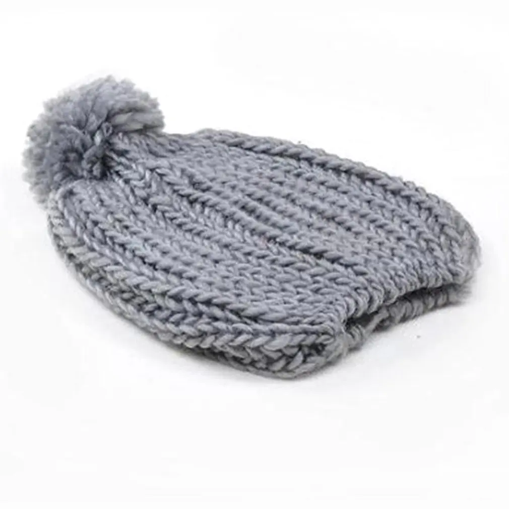 Зимний вязаный помпон детская шапка теплые мягкие вязаные шапки в стиле хип хоп