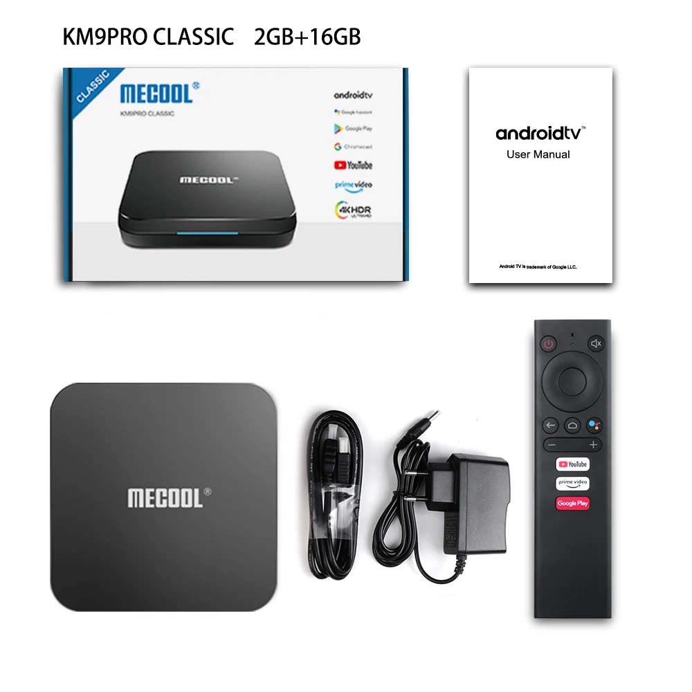 ТВ-приставка Mecool KM9 Pro Classic Android 10 0 20 шт. Wi-Fi Amlogic S905X2 2 Гб ОЗУ 16 ГБ 4 4K