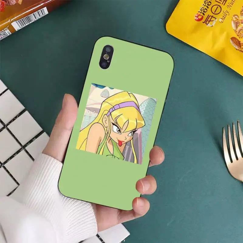 

YNDFCNB Girl Winx Clubs Phone Case for iPhone 11 12 pro XS MAX 8 7 6 6S Plus X 5S SE 2020 XR cover