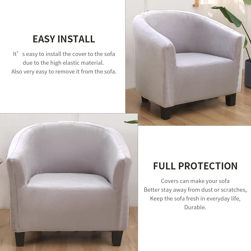 Эластичный кофе Ванна кресло диван крышка моющаяся мебель протектор чехол для