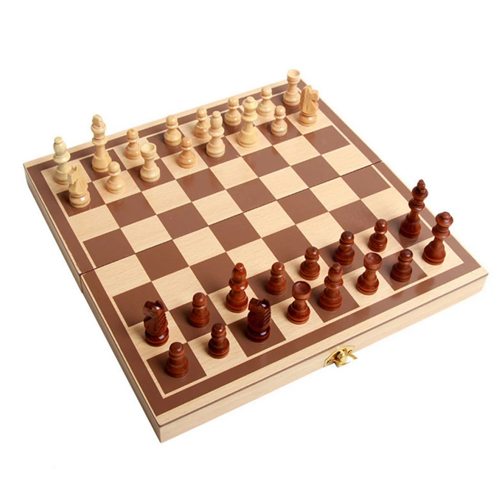 Деревянный Международный набор шахматных фигур складные деревянные шахматы