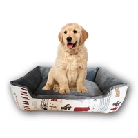 pet dog bed for small medium large dogs comfortable and safety fluffy beds durable and washable lovely gray puppy sofa kennel