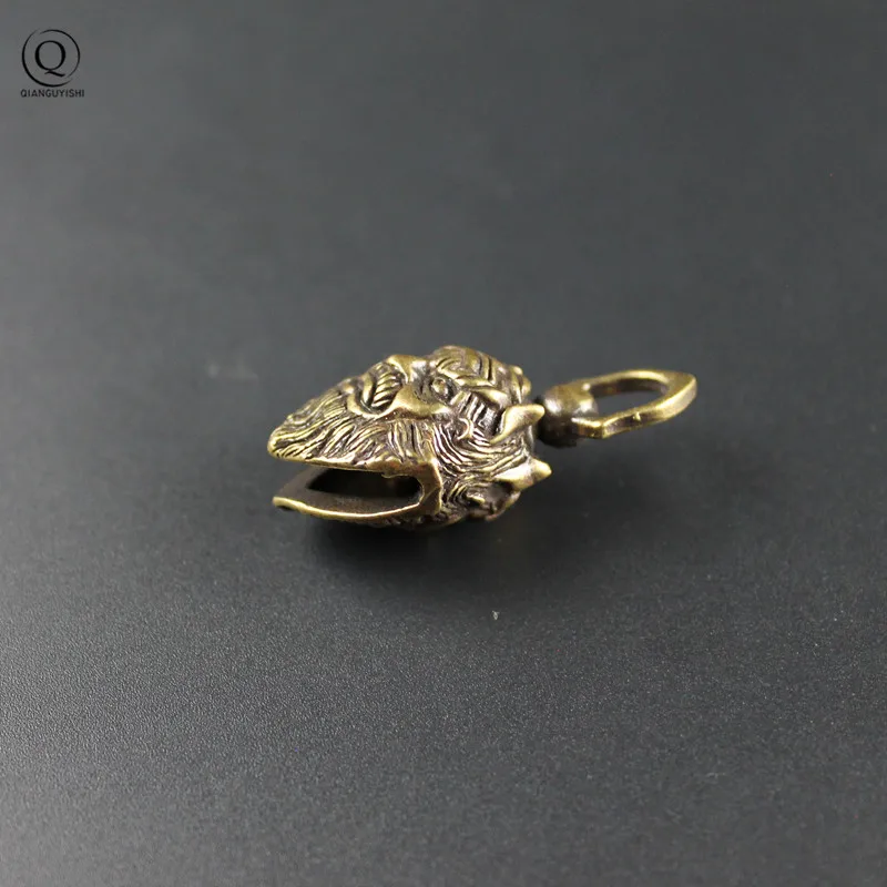 Винтаж латунь Чжун Куй китайский Masterof призрак колокольчик-брелок Подвески