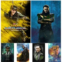 marvel movie poster disney loki character painting tv series oil canvas painting home decoration cafe decoration painting
