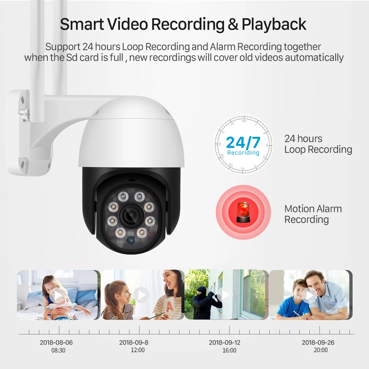 BESDER 5MP PTZ Открытый Wi Fi IP камера 1080P Скоростная купольная AI безопасности