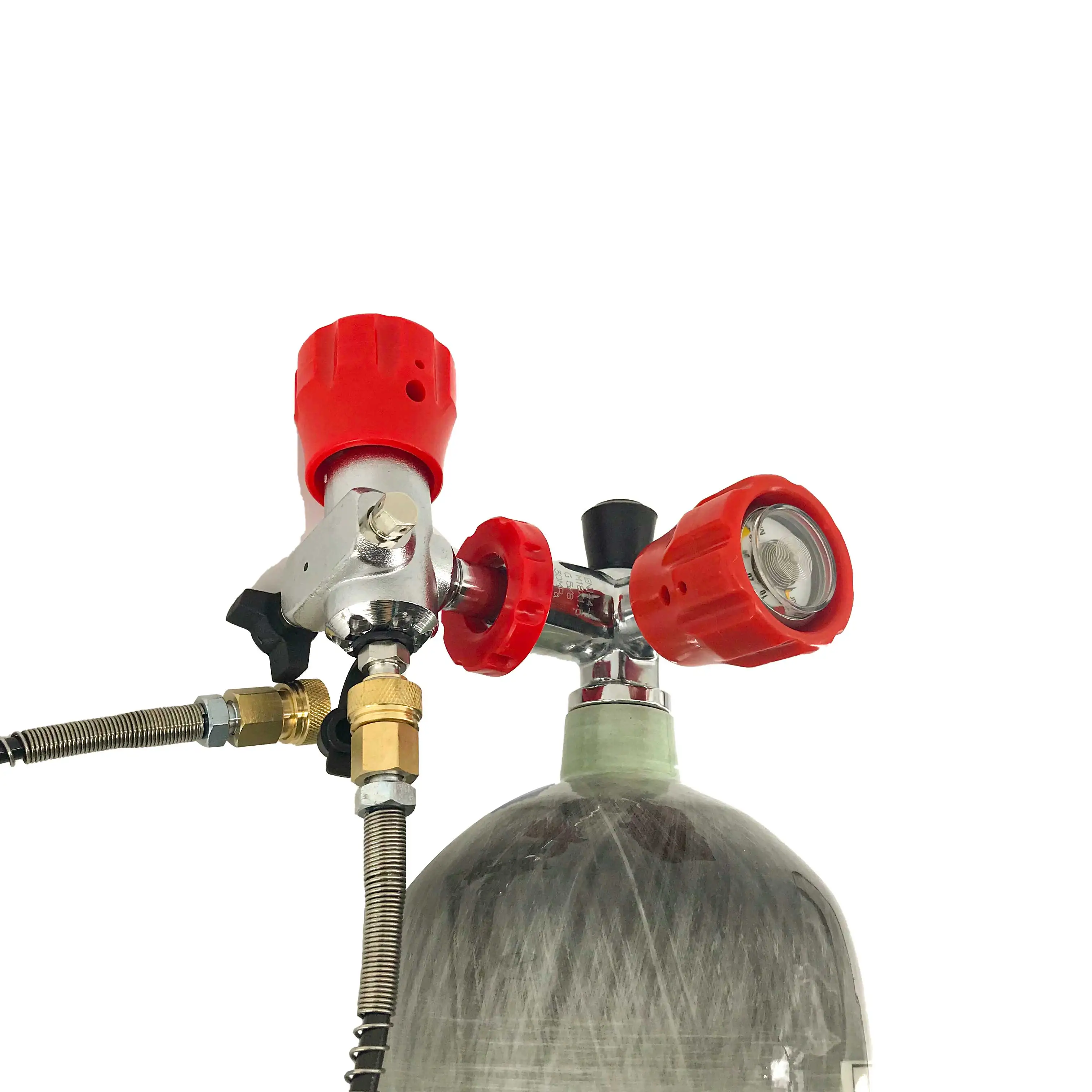 AC102101 2 л баллон из углеродного волокна с клапаном PCP заправочная станция 4500Psi