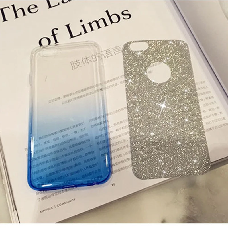 Милый Блестящий Мягкий силиконовый чехол для девочек iphone XS 11 Pro MAX X XR 5 5S SE 7 8 6 6S Plus милый Блестящий ТПУ чехол для телефона