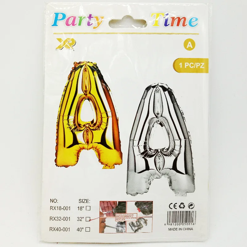 32 дюймовая бумага для воздушных шаров с надписью независимая упаковка