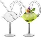 Бокалы для коктейлей-набор из 2 бокалов в виде лебедя креативная дизайнерская чашка с птицами индивидуальный стеклянный бокал для виски бокал для вина шампанского