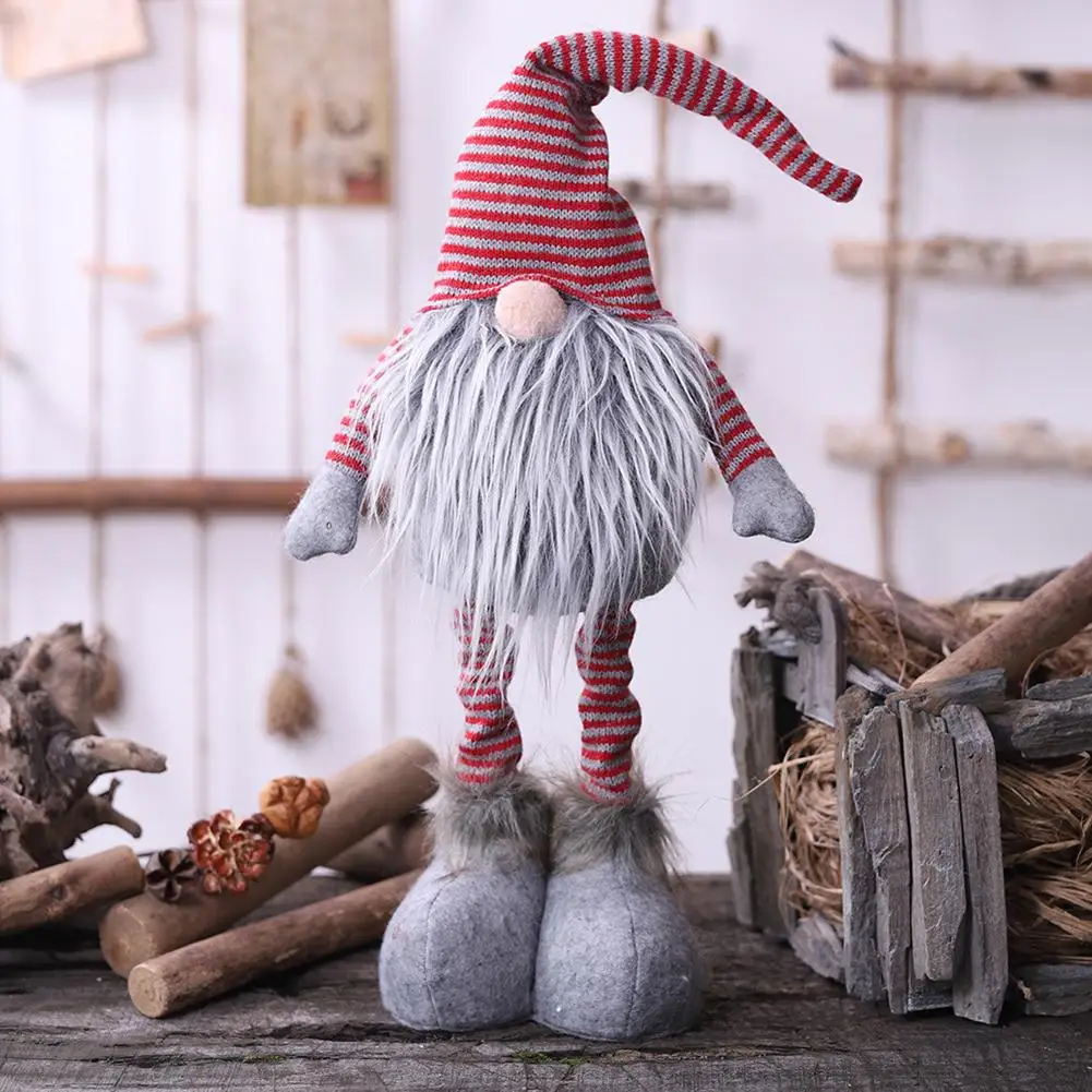 Рождественская милая кукла Gnome без лица плюшевая игрушка подвесной кулон дерево