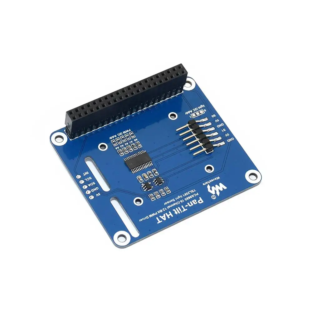 Waveshare 2 DOF PCA9685 чип широтно импульсной модуляции TSL2581 светильник|Модули для умного