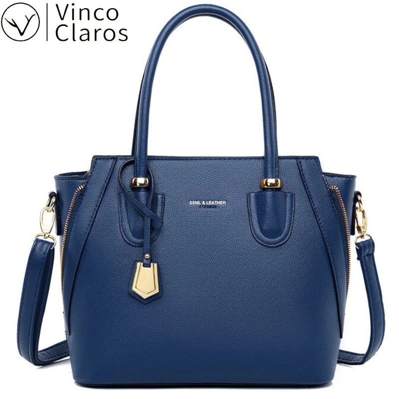 

Designer Handbags High Quality Luxury PU Leather Shoulder Crossbody Bags for Women Large Capacity Top-handle Bag Brand Trend New