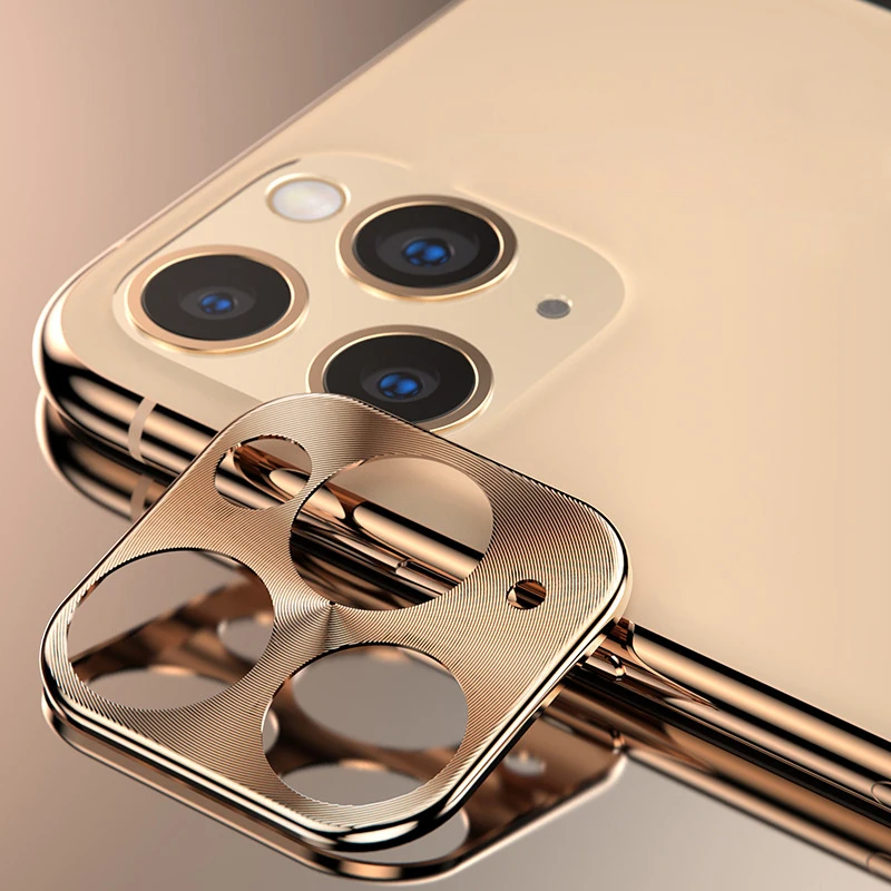 Gold case Metal Case on For iPhone X Camera Lens Screen Protector Bumper Cover for iPhone XS MAX XR XSMAX X 11 Pro Max Ring Tempered Glass - Цвет: Gold case