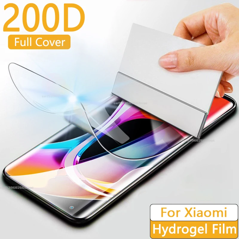 

Hydrogel Film For Xiaomi Mi Note 10 11 8 Lite Pro Mi10 Mi11 Screen Protect Full Cover A 2 3 9 Mix3 CC9 E X T Ultra 5G Not Glass