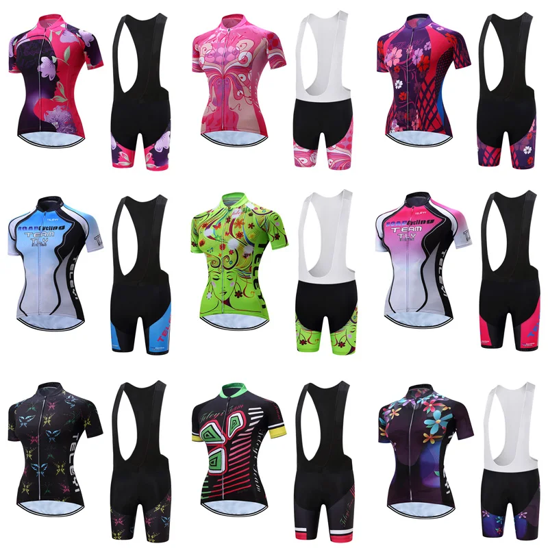 Женский трикотажный комплект для велоспорта одежда горного велосипеда форма