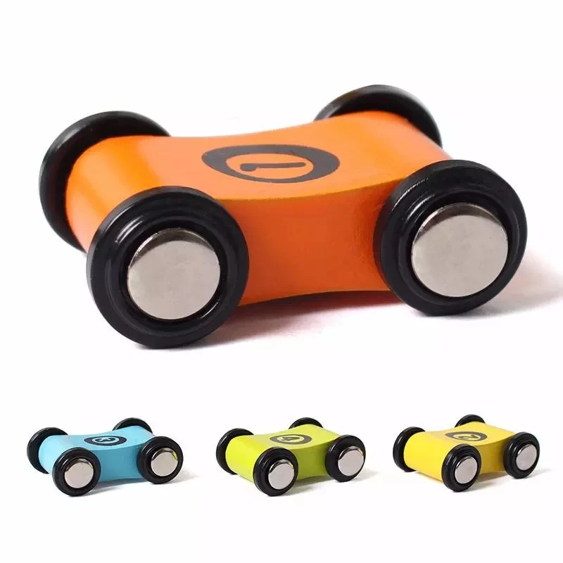 Деревянный трек игрушечный автомобиль скутер соревнование многослойный слайд