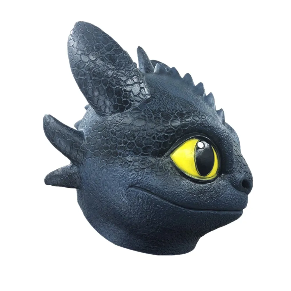 Как приручить дракона 3 скрытый мир Беззубик косплей маски для лица полная голова