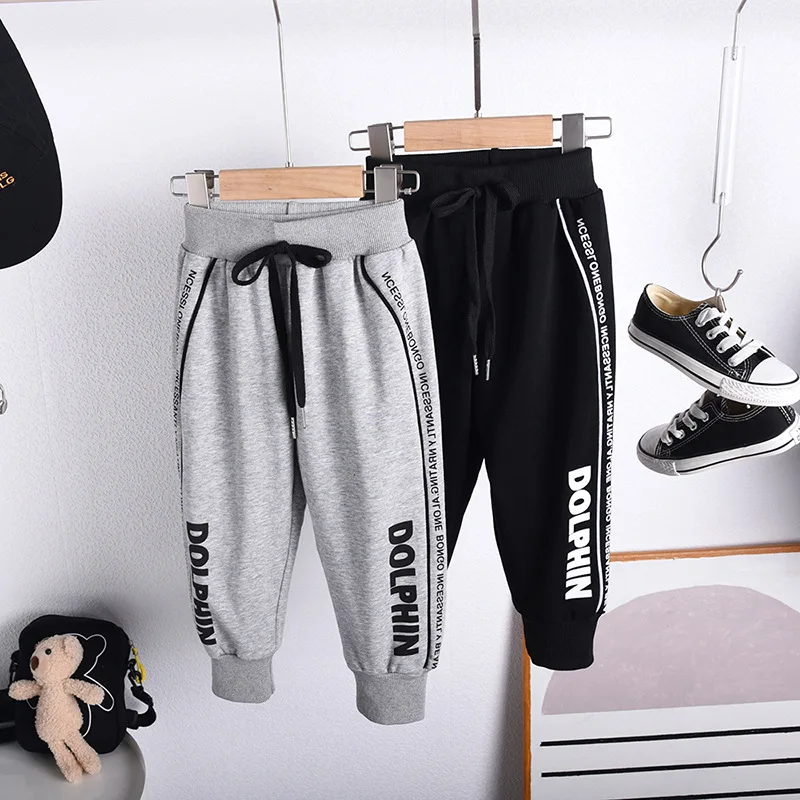 

Boy Pants Korean Style Fashion Spring Autumn Cotton Sport Pants Enfant Garcon Kids Children Leisure Trousers 2-7Years