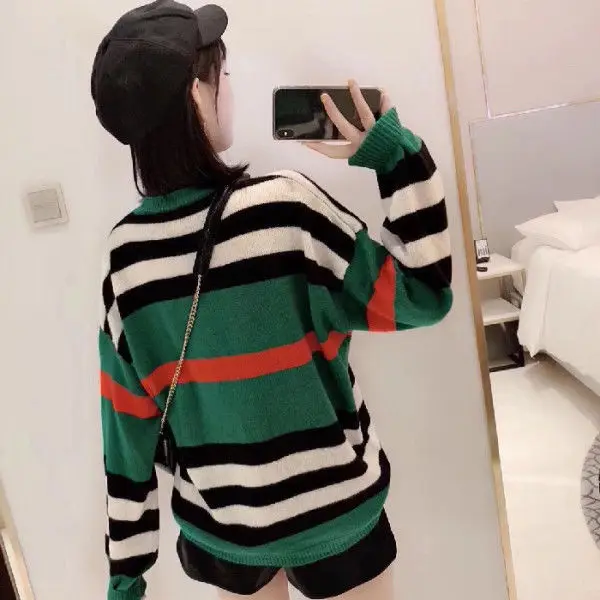 

New striped Pullover Sweater for women's wear
