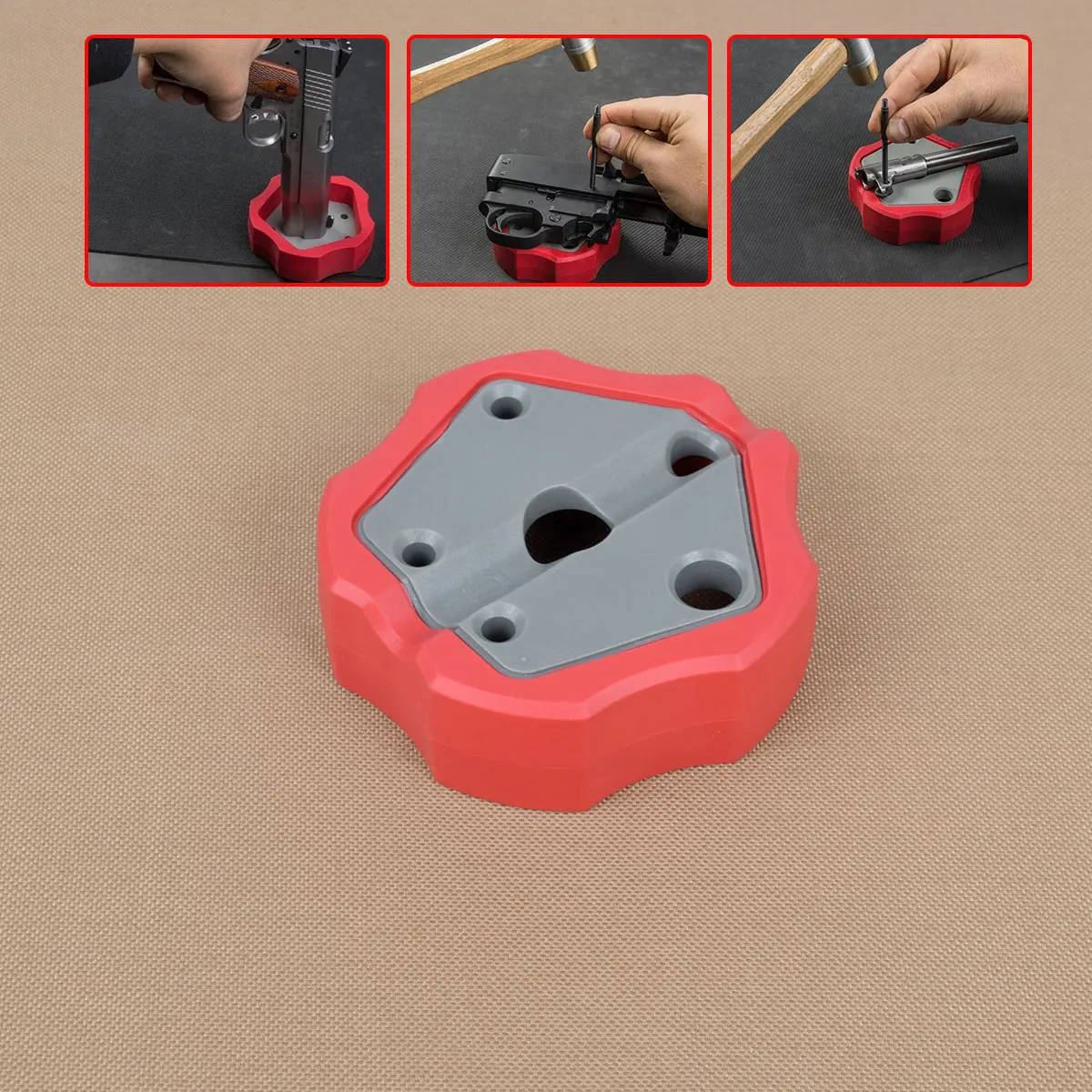 

Tactical Universal Gun Smart Bench Block For Pistol Glock 1911 CZ-75 Rifle AR-15 Hunting Real Gun Disassemble Tool