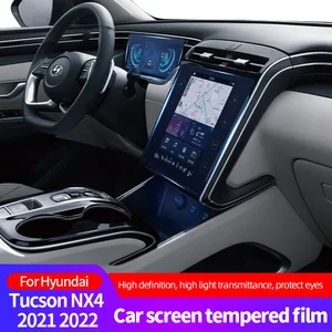 for hyundai tucson nx4 2021 2022 tempered glass car navigation screen protector lcd touch display film protecto gps free global shipping