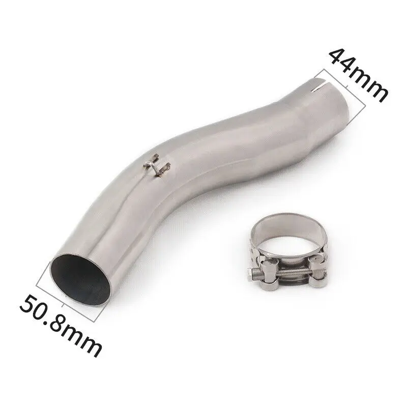 

Slip-on Motorcycle Exhaust Muffler Link Connecting Pipe & 51mm Muffler Tip Tail Pipe For GSXR600 GSXR750 2008 2009 2010 Scooter