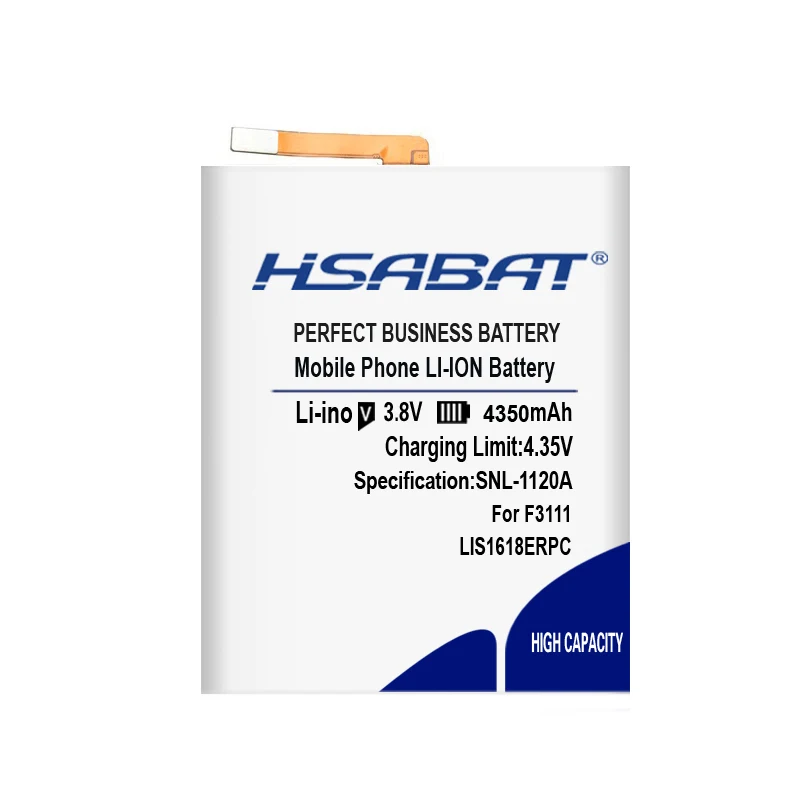 HSABAT 4350 мА/ч, LIS1618ERPC Батарея для SONY Xperia XA(F3111) E5 F3116 F3115 F3311 F3313 F3112