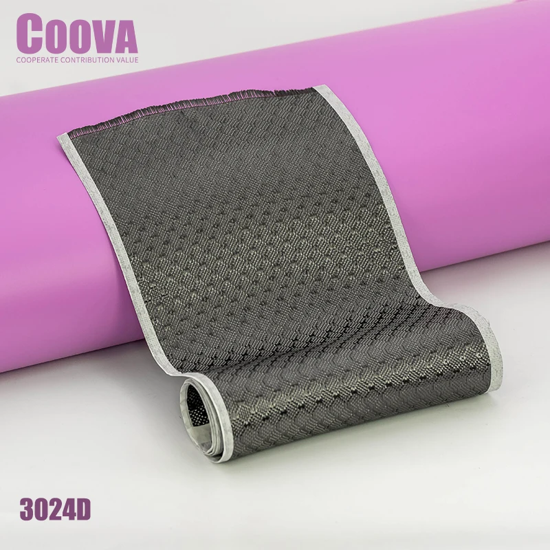 

COOVA 324D 3K 240g Width Of 200mm/300mm Kevlar & Carbon Fiber Mixed Diamond Shaped Hybrid Weave Roll Lot Used For DIY Decoration