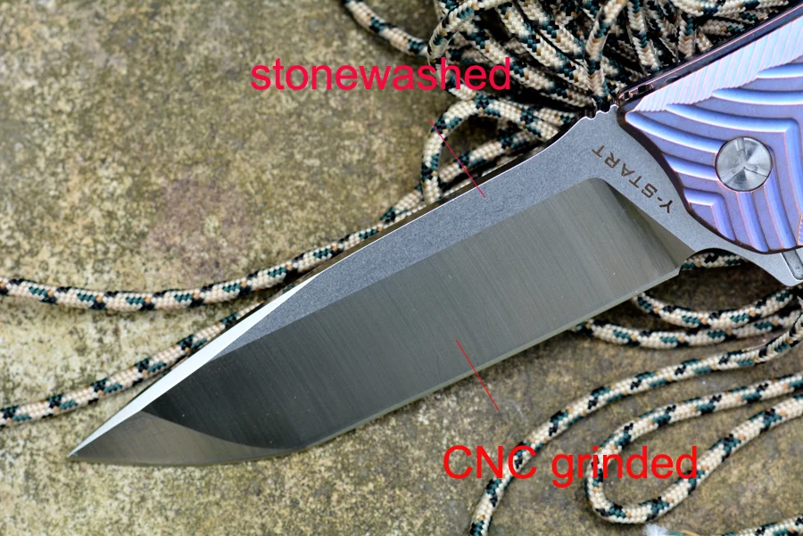 Y START LK5012 Танто VG10 Flipper Карманный складной Ножи шарикоподшипник фиолетовый или