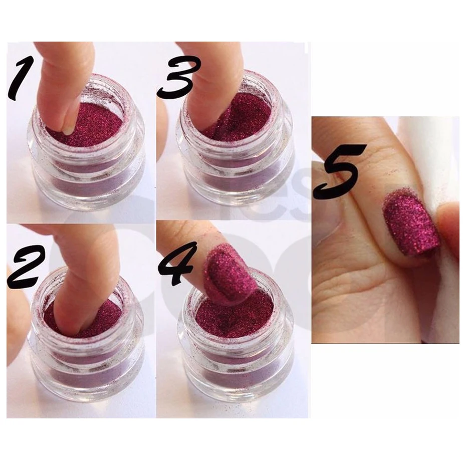 

60pcs Dazzling Colorful Nail Glitter Powder Dust 3D Nail Art Decoration Flake Acrylic UV Gem Polish Nail Art Tool Set BENJ151-2