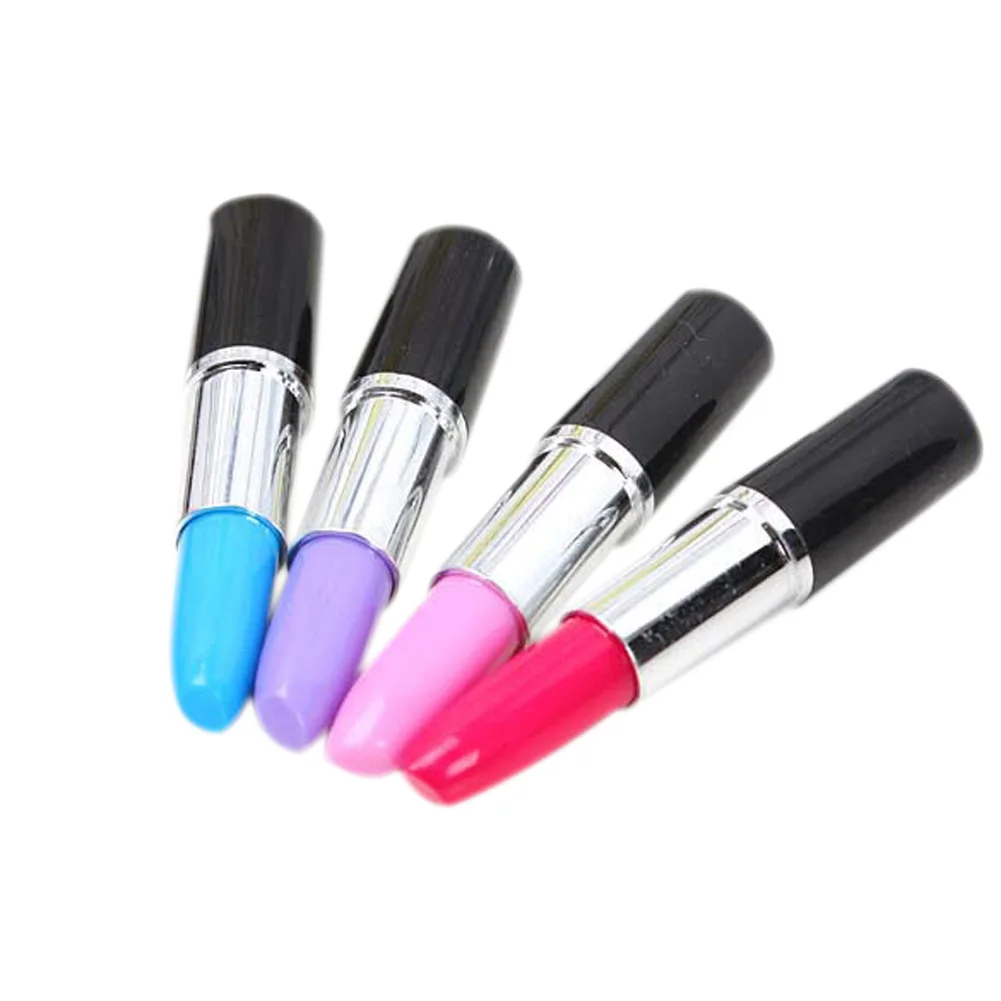 3 шт Милая губная помада форма шариковая ручка Леди пользу канцелярские