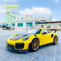 maisto 124 porsche 911 gt2 rs simulation alloy car model crafts decoration collection toy tools gift