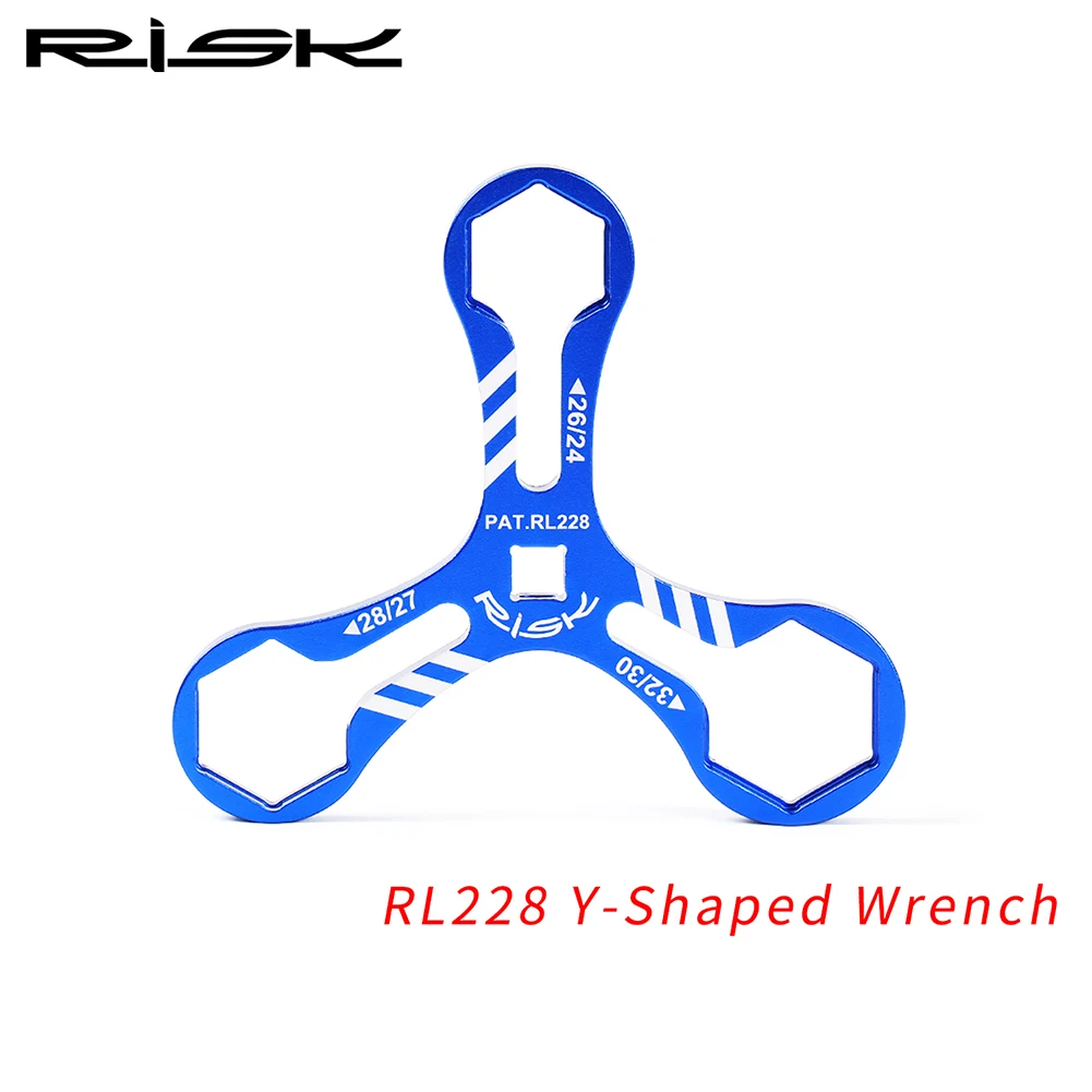 

RISK Mountain Bike Front Fork Removal Wrench Bicycle Front Fork Cap Spanner Repair Disassembly Tools Cycling Parts Accessories