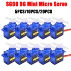 51020 шт. 100% Новый SG90 9G мини микро сервомотор для робота 6-канальный вертолет на дистанционном управлении самолетом Arduino FPV Радиоуправляемый автомобиль
