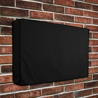 1pc lightweight breathable waterproof outdoor tv cover dustproof oxford black television protector cover for lcd television