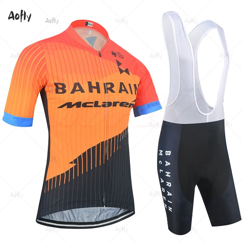 LE COL TEAM BAHRAIN Mclaren 2020 велосипедные шорты набор mtb Ropa мужские летние рубашки Maillot Culotte