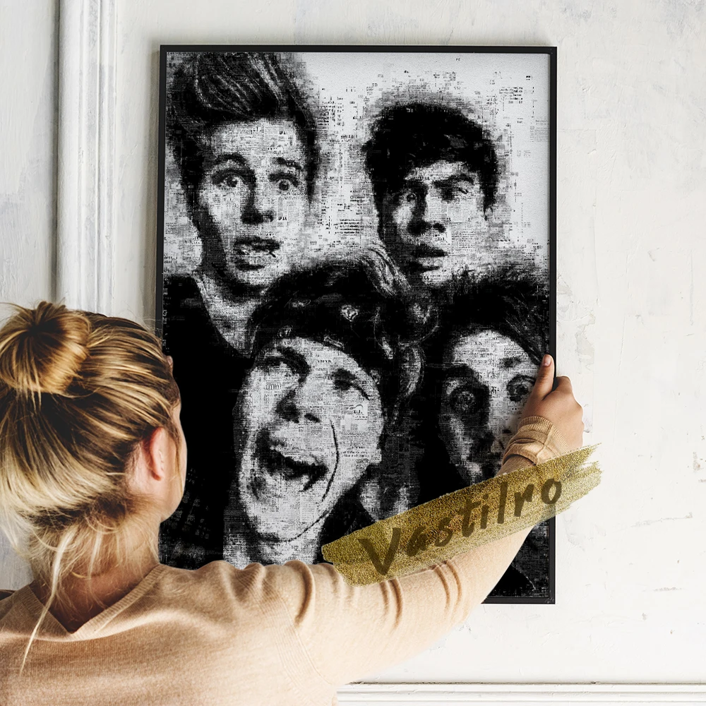 

5 Seconds Of Summer Figure Poster Art Prints Vintage Canvas Painting Wall Decor Modern Room Decorate Wall Picture Collect Gift