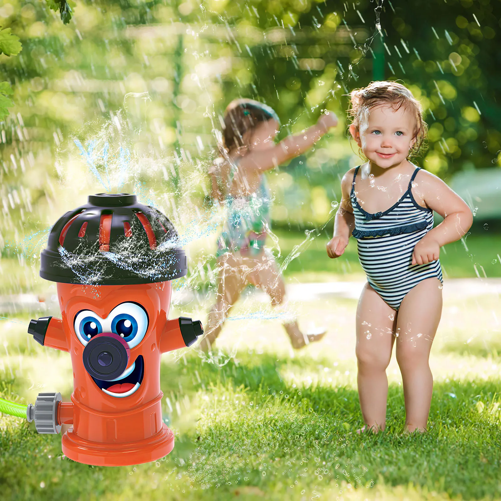 

Fire Hydrant Spray Toy Hydrant Water Sprinkler For Kids Outdoor Water Spray Toy Summer Cooling Toy For Lawn Backyard Courtyard