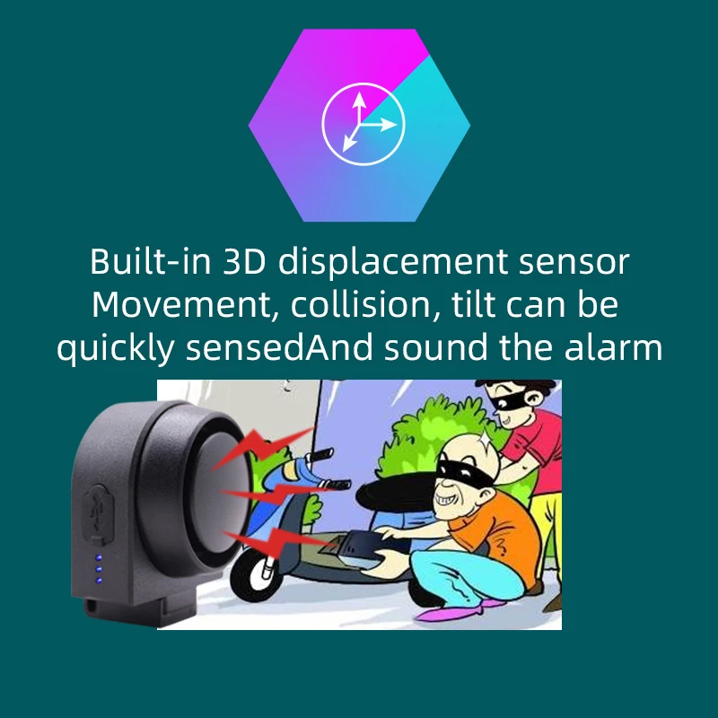 Сигнализация велосипедная Беспроводная Антивор с пультом ДУ | Спорт и