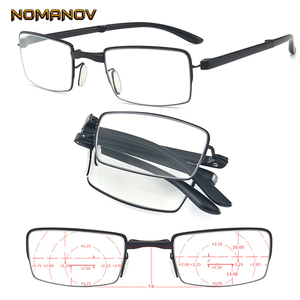 360 Ring Focus Lens Look Far and Near No Blind Zone Portable Folding Reading Glasses +0.75 +1 +1.25 +1.5 +1.75 +2 TO +3.5 | Аксессуары