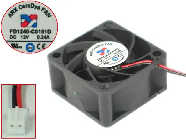 ARX FD1240 C0151D Сервер охлаждающий вентилятор DC 12V 0.24A 40x40x20 мм 2 провода|Кулеры и системы