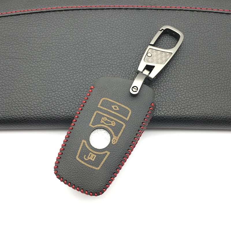 3 кнопки 100% кожи автомобиль дистанционного брелок в виде ракушки Чехол для BMW M1 M2 M3