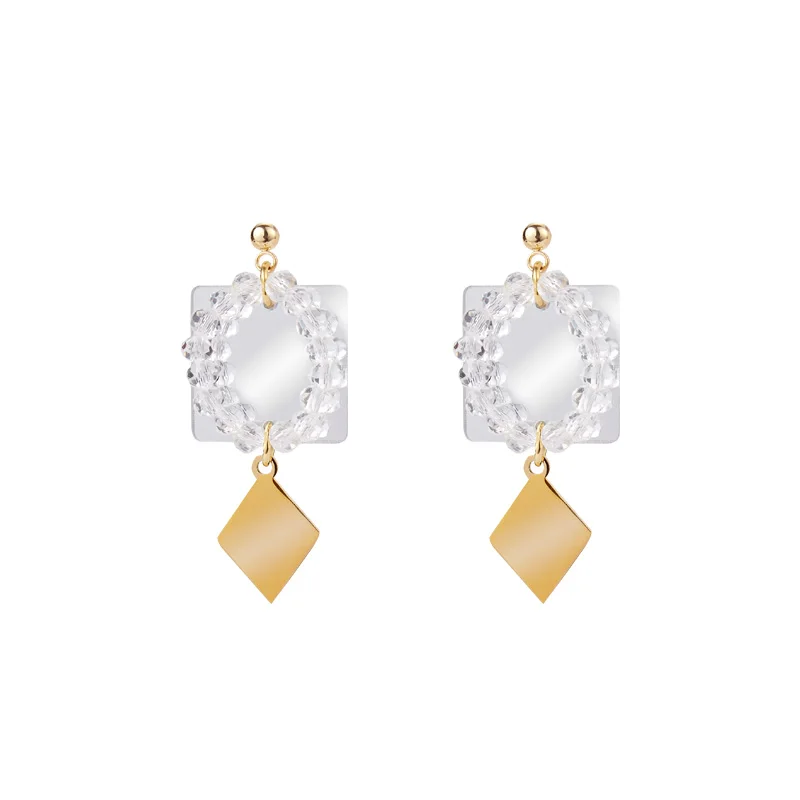 Ретро r серьги-подвески с натуральным камнем пресноводные жемчужные серьги