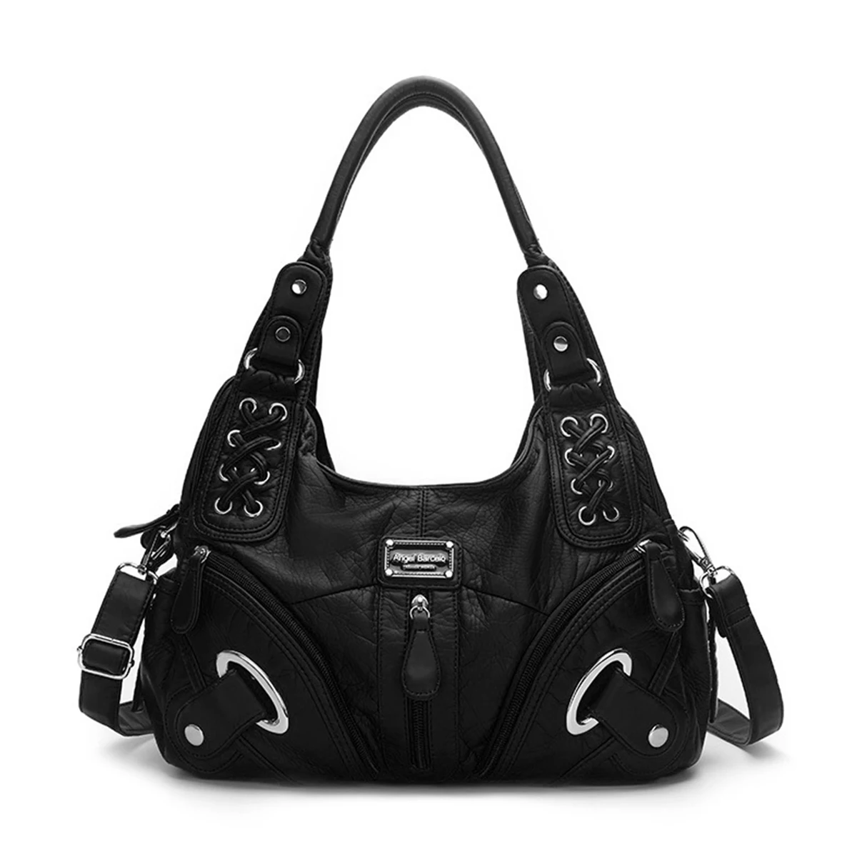 

NICOLE&DORIS Women Handbag PU Soft Leather Hobo Shoulder Bags Tote Satchel Bag Large Capacity Shopping Crossbody Bag
