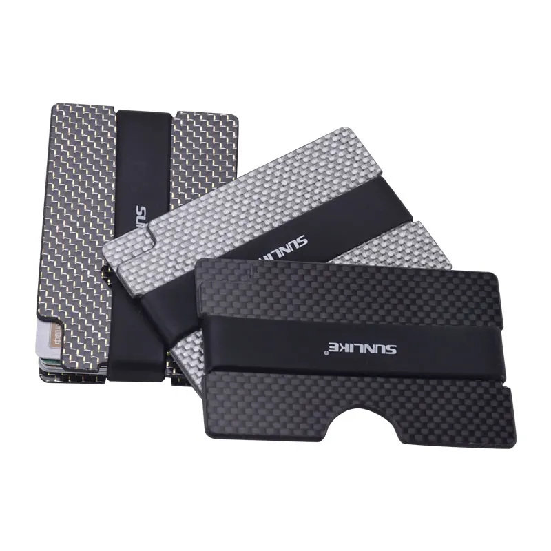 Для мужчин из углеродного волокна кошелек легкий Портативный держатель для карт