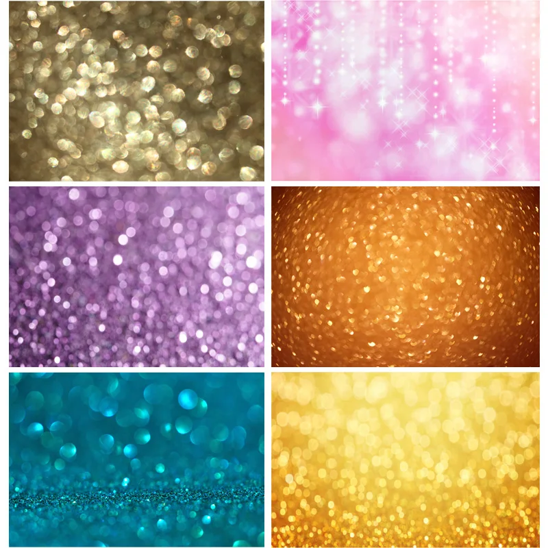 

Vinyl Abstract Bokeh Photography Backdrops Glitter Facula Light Spot Photo Background Studio Photocalls Props 21318 TTU-45