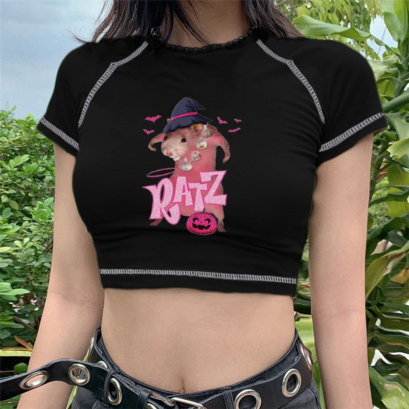 Футболка женская хлопковая с аниме принтом |