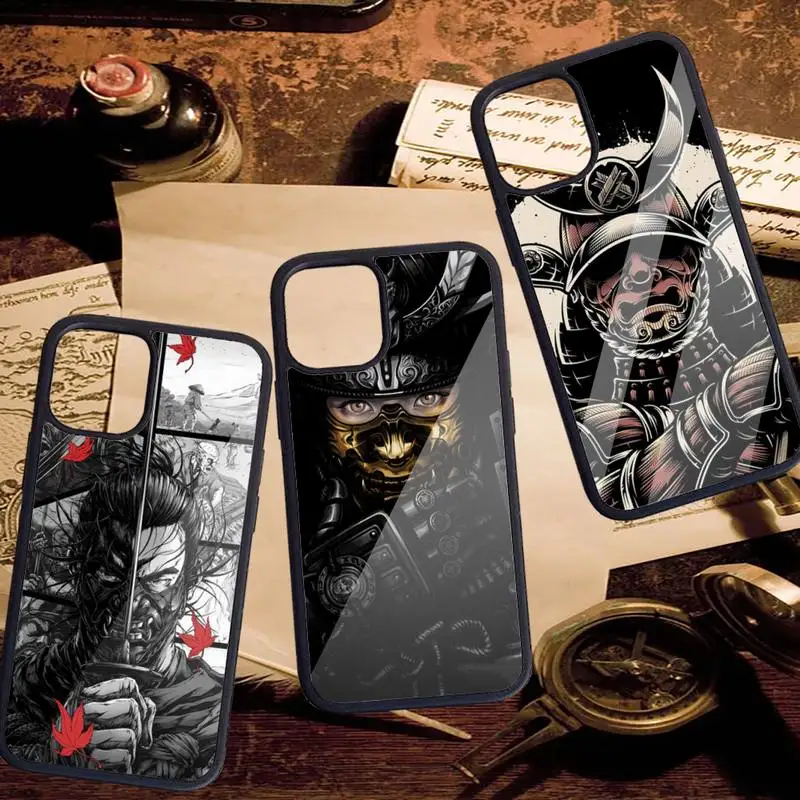 

Японский чехол для телефона с рисунком самурая для iPhone 11, 12 pro, XS MAX, 8, 7, 6, 6S Plus X, фотосессия 2020 XR