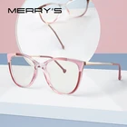 Женские очки для коррекции близорукости merry's, дизайнерские оправа для очков в стиле кошачьи глаза очки в стиле ретро по рецепту, S2247